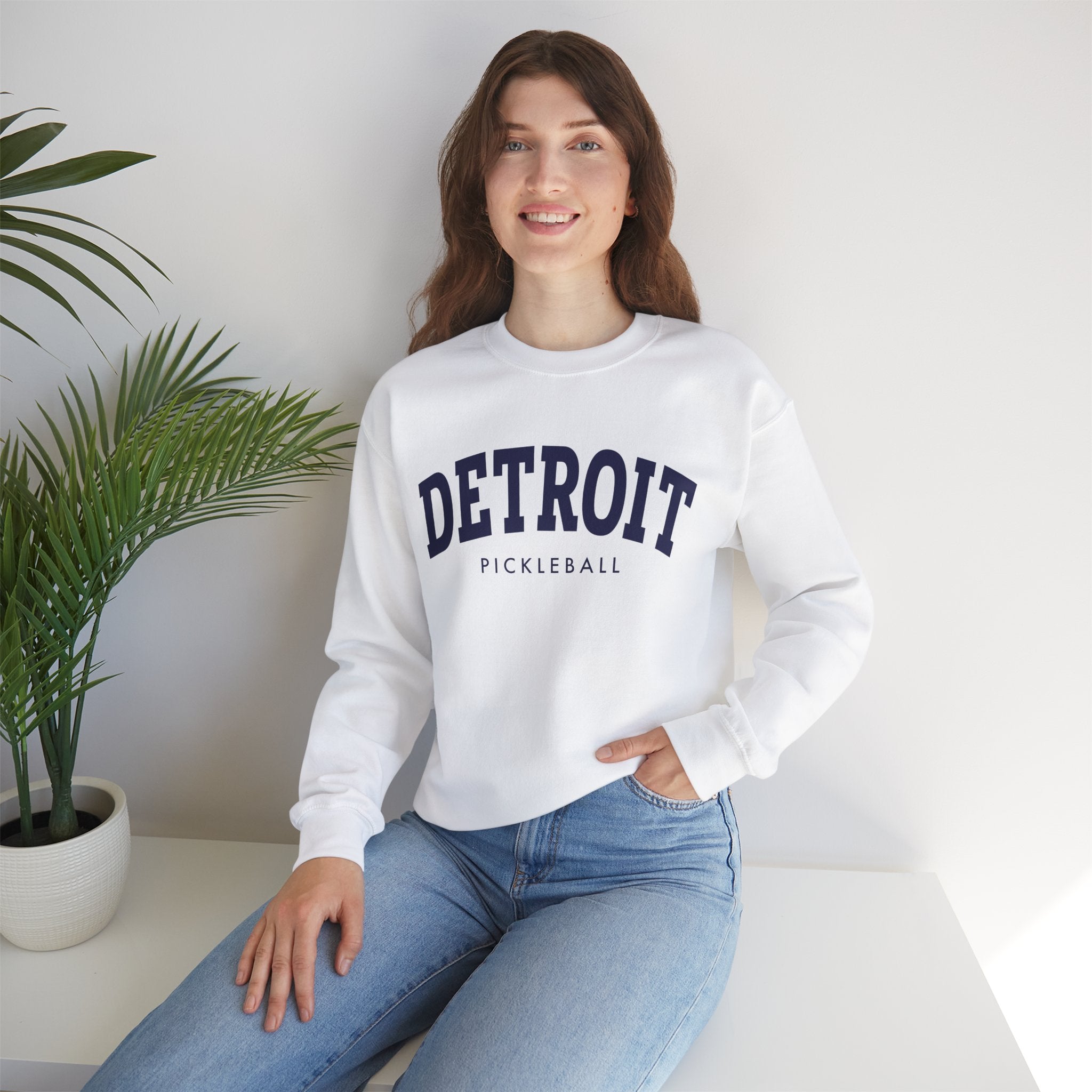 Detroit Pickleball Unisex Heavy Blend™ Crewneck Sweatshirt