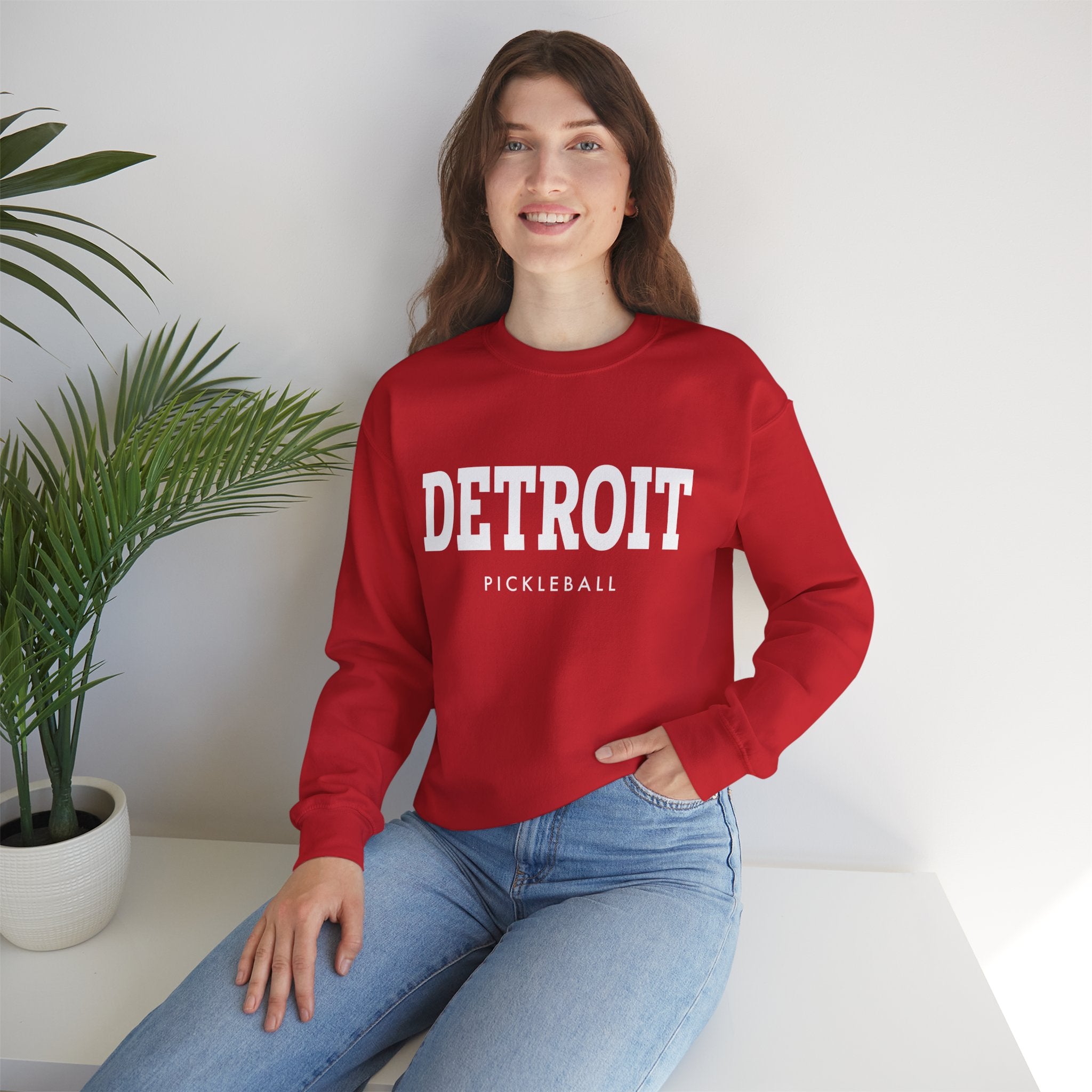 Detroit Pickleball Unisex Heavy Blend™ Crewneck Sweatshirt