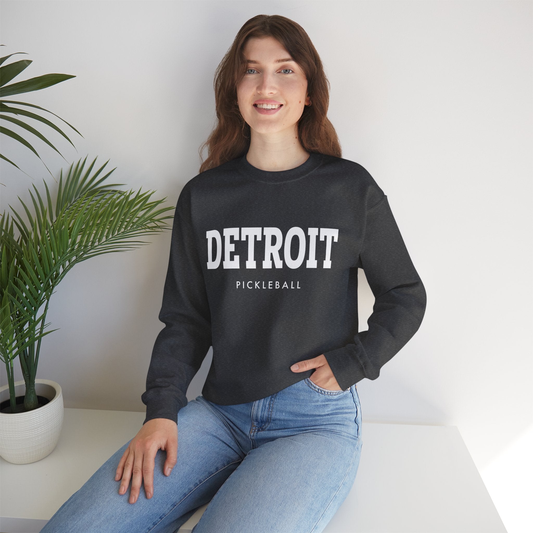 Detroit Pickleball Unisex Heavy Blend™ Crewneck Sweatshirt