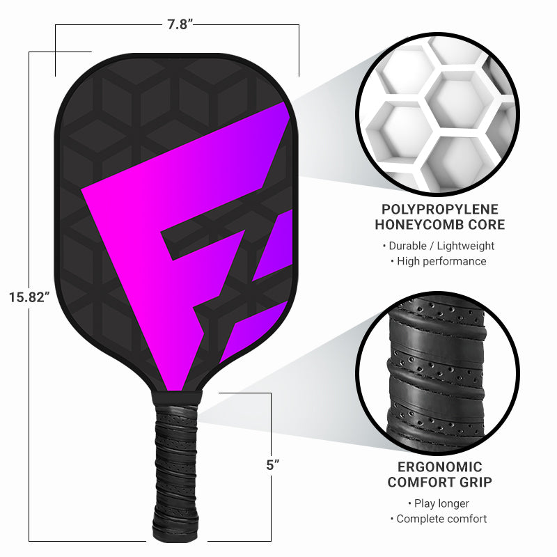 Sporty Purple Graphite Pickleball Paddle