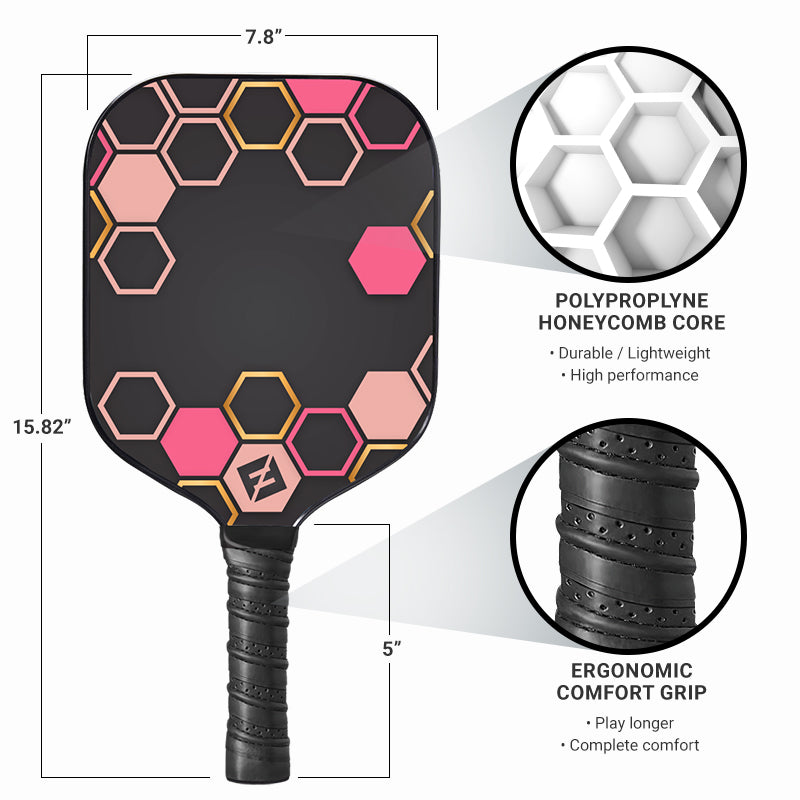 Geo Hex Graphite Pickleball Paddle