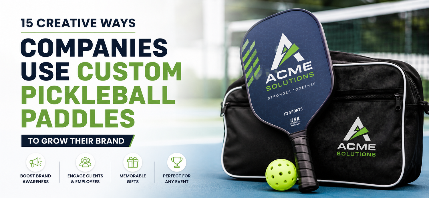 15 Creative Ways Companies Use Custom Pickleball Paddles to Grow Their Brand