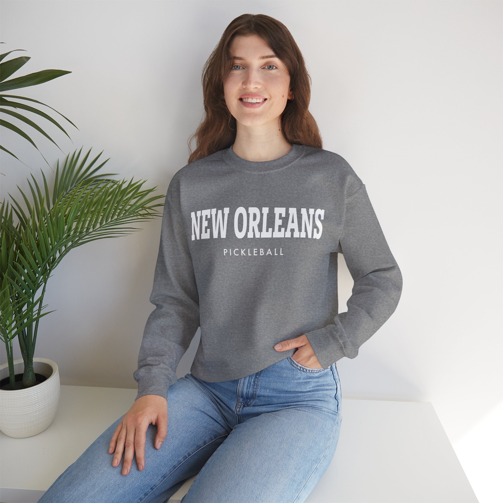 New Orleans Pickleball Unisex Heavy Blend™ Crewneck Sweatshirt