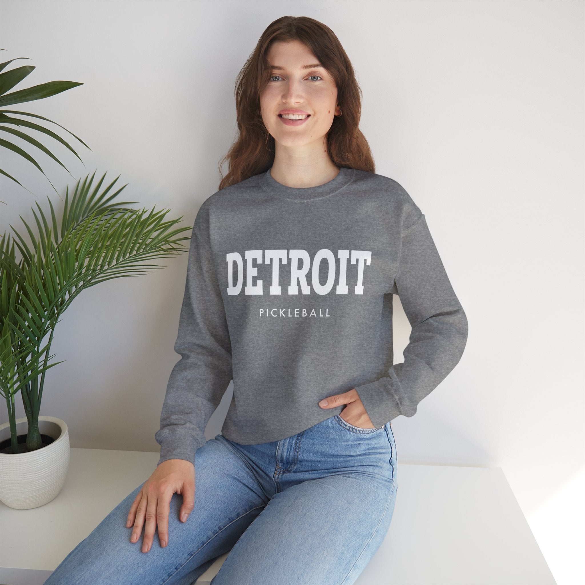 Detroit Pickleball Unisex Heavy Blend™ Crewneck Sweatshirt