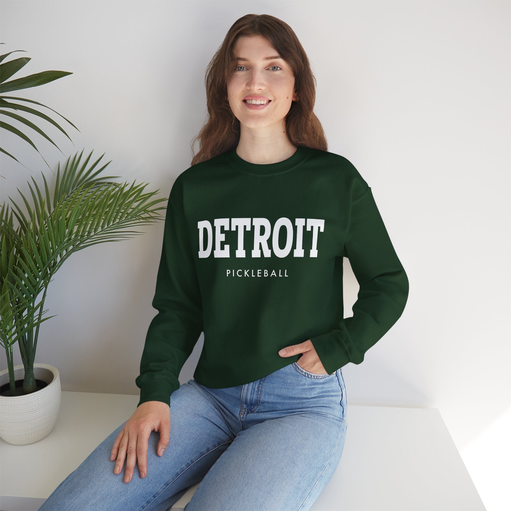 Detroit Pickleball Unisex Heavy Blend™ Crewneck Sweatshirt