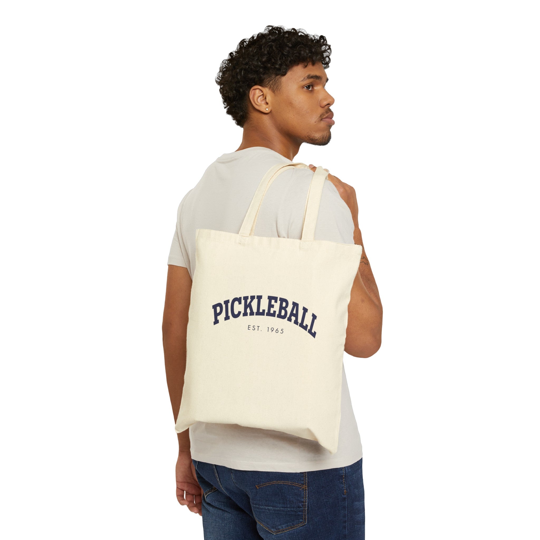 "Pickleball" Cotton Canvas Tote Bag