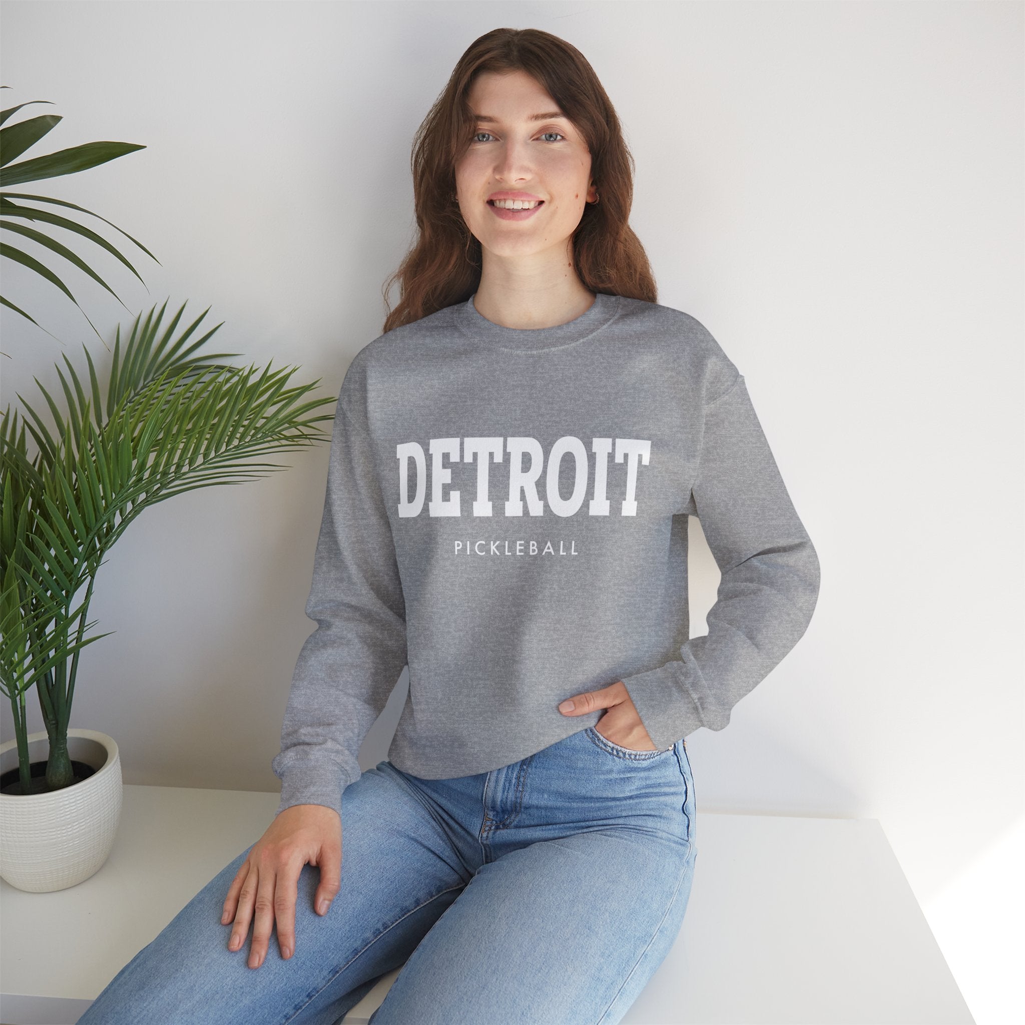 Detroit Pickleball Unisex Heavy Blend™ Crewneck Sweatshirt