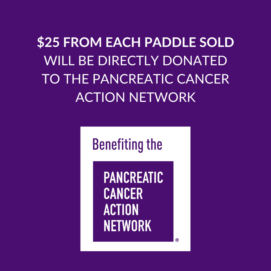Pancreatic Cancer Awareness Pickleball Paddle- Purple Tie-Dye