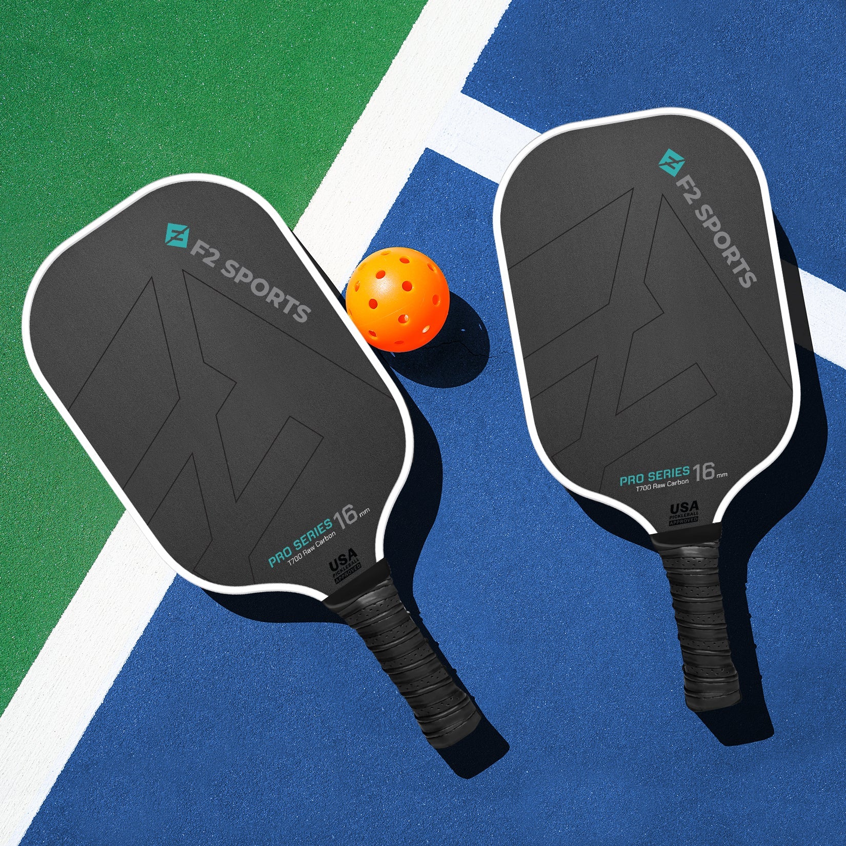 Toray T700 Carbon Pickleball Paddle- Elongated & Wide Shapes