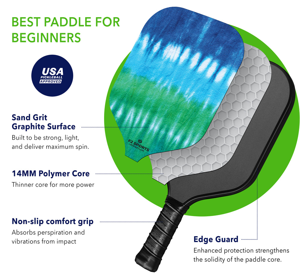 F2 Sports Graphite Pickleball Paddles | Great for Beginners | USA ...