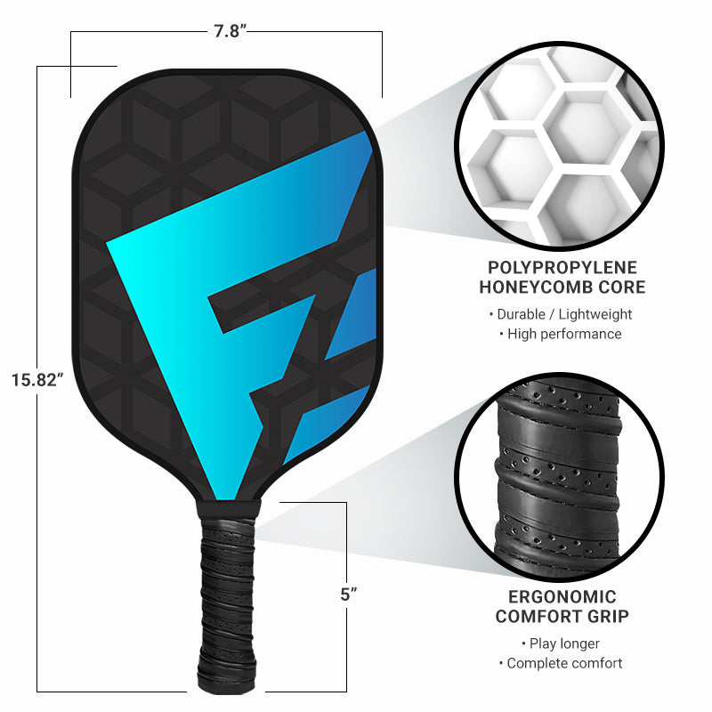 Sporty Blue Graphite Pickleball Paddle